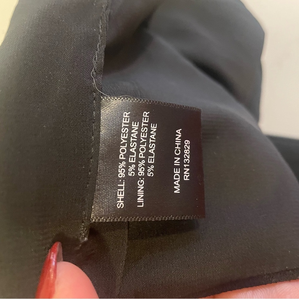 NBD Black Asymmetric One-Shoulder Crop Top - Picture 7 of 10